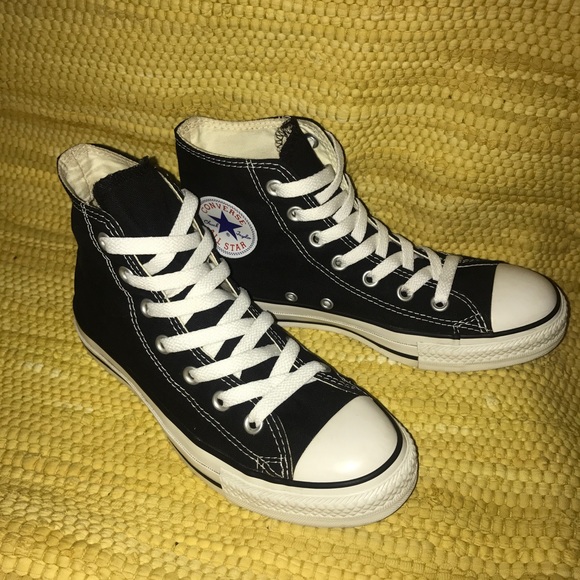 black high top converse size 7